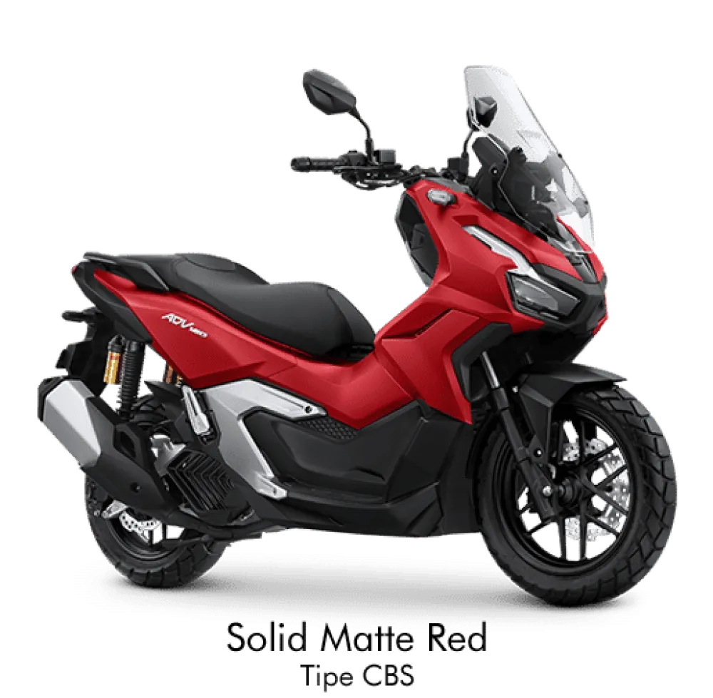 Honda ADV160 Solid Matte Red - CBS