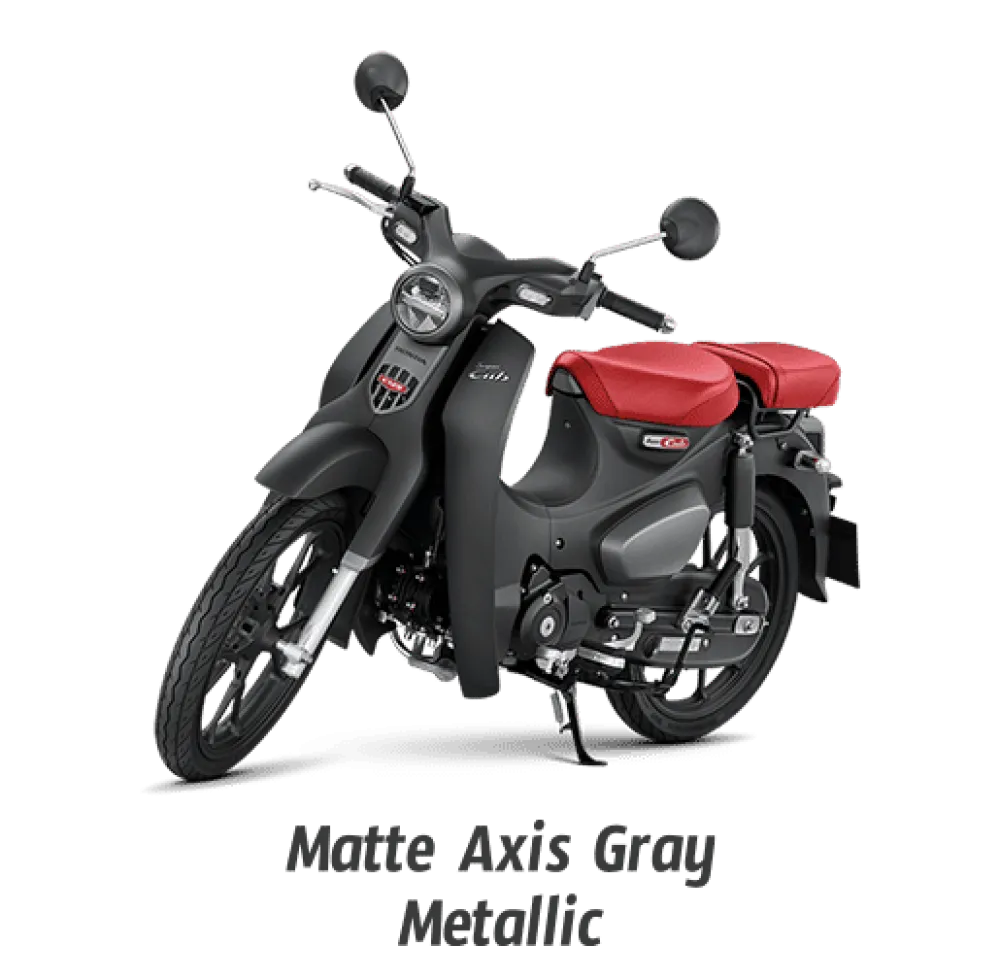 Honda Supercub C125 Matte Axis Grey Metallicg Black