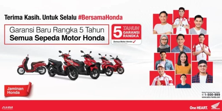 Garansi Resmi Honda 5 Tahun Untuk Rangka eSAF